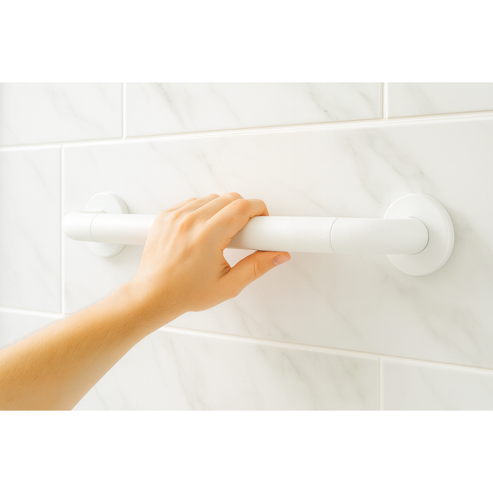 Wall-Mounted Safety Grab Bar 46 cm –  Steel Support | Primanova