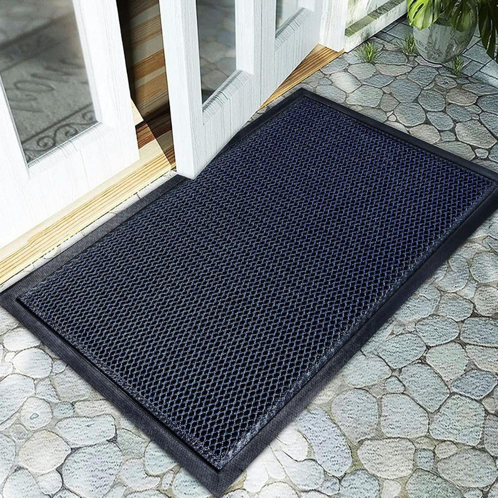 Non-Slip Doormat with Rubber Backing – Traps Dirt-44 × 76 cm