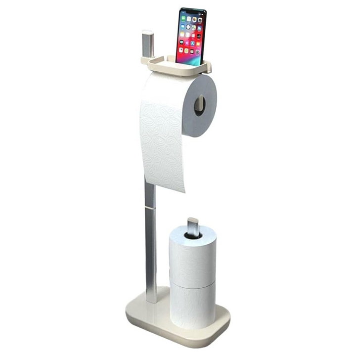 Toilet Roll Holder with Shelf for Mobile