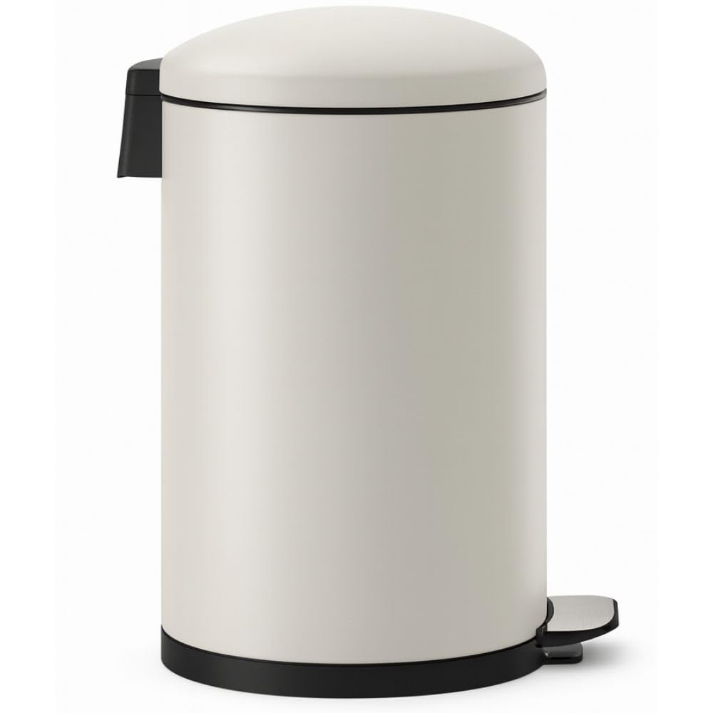 Stainless Steel Pedal Waste Bin – Soft-Close Dome Lid, 30 Liter