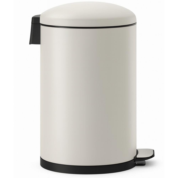 Stainless Steel Pedal Waste Bin – Soft-Close Dome Lid, 30 Liter