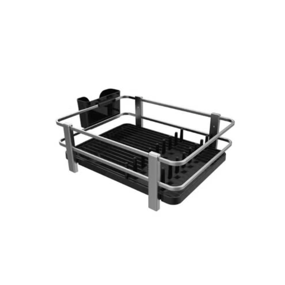 Primanova draining basket Stainless steel black front view