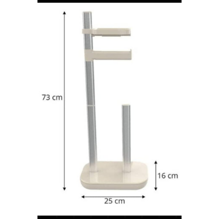Toilet Roll Holder with Shelf for Mobile