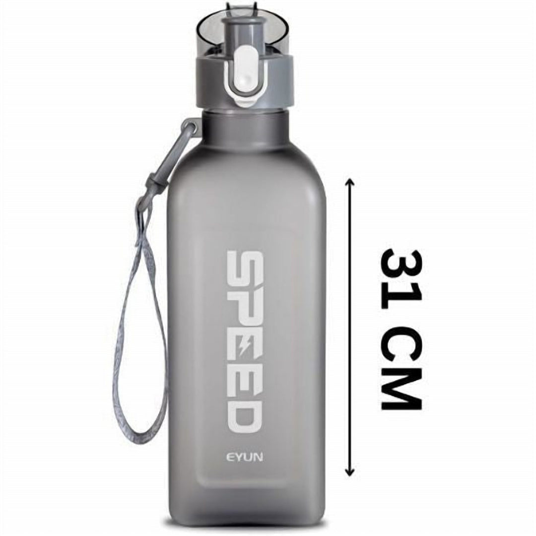 900 ml Plastic Water Bottle with Straw and Flip Top Lid