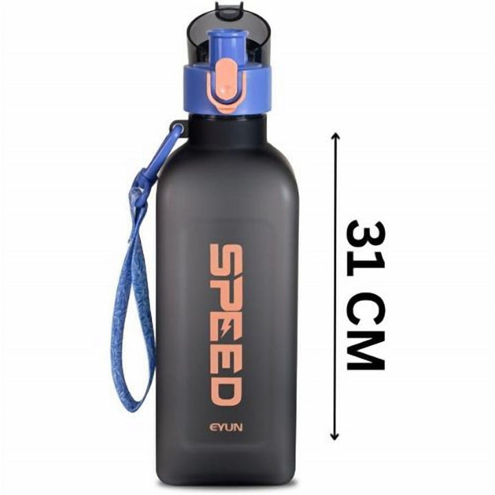 900 ml Plastic Water Bottle with Straw and Flip Top Lid