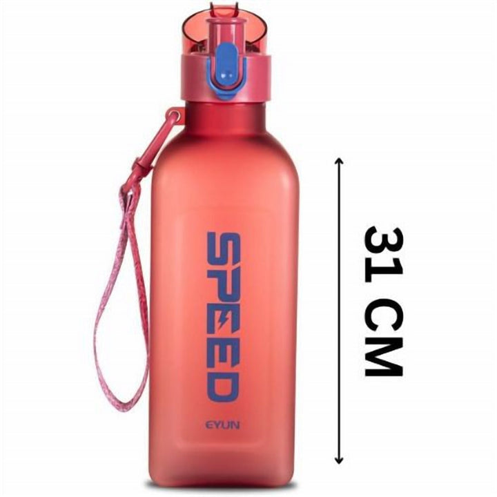 900 ml Plastic Water Bottle with Straw and Flip Top Lid