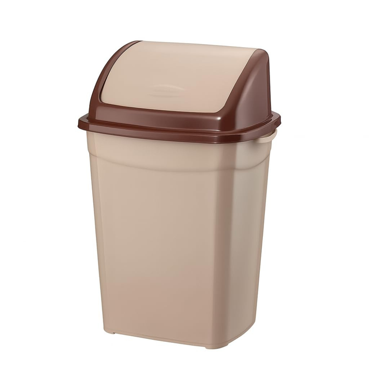 Swing Lid Trash Can, Self-Closing Odor Control – 50 Liter