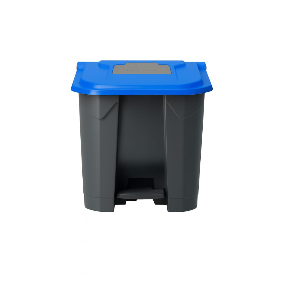 Garbage Container Set with Snap-On Lids – Recycling Bins, 30 Liter