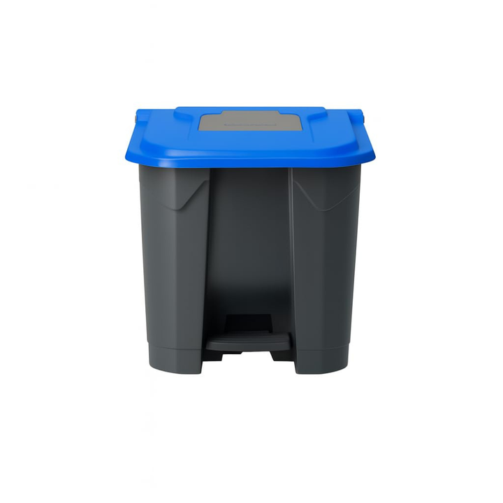 Garbage Container Set with Snap-On Lids – Recycling Bins, 30 Liter