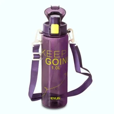 Plastic Water Bottle with strap 1L