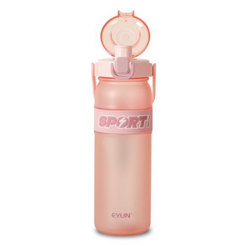 Sports Water Bottle With Strap, Plastic, 1L, EYUN