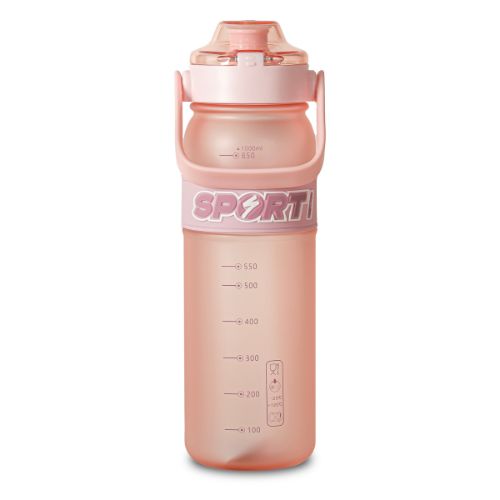 Sports Water Bottle With Strap, Plastic, 1L, EYUN