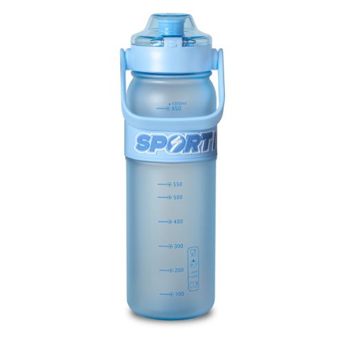 Sports Water Bottle With Strap, Plastic, 1L, EYUN