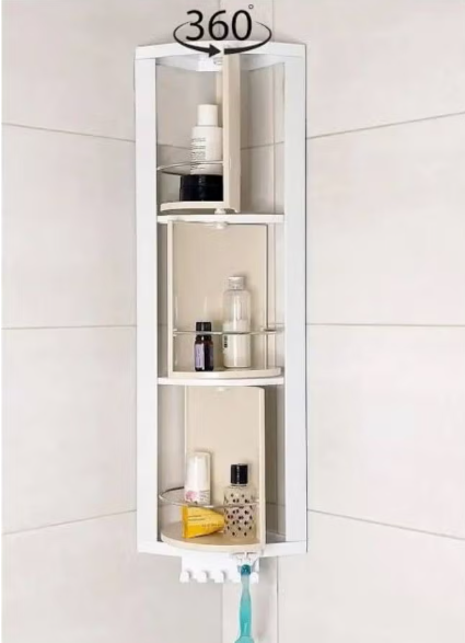 Corner Rotating Shelf ,3 Tier