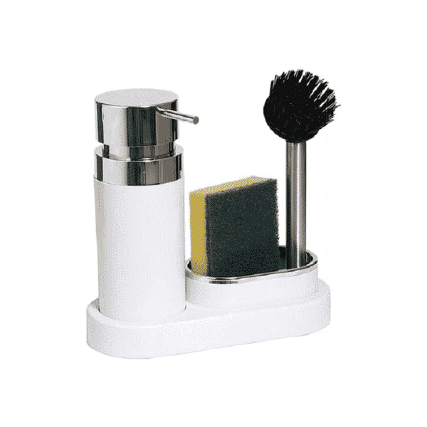 Soap dispenser with Cleaning Brush and Sponge Holder