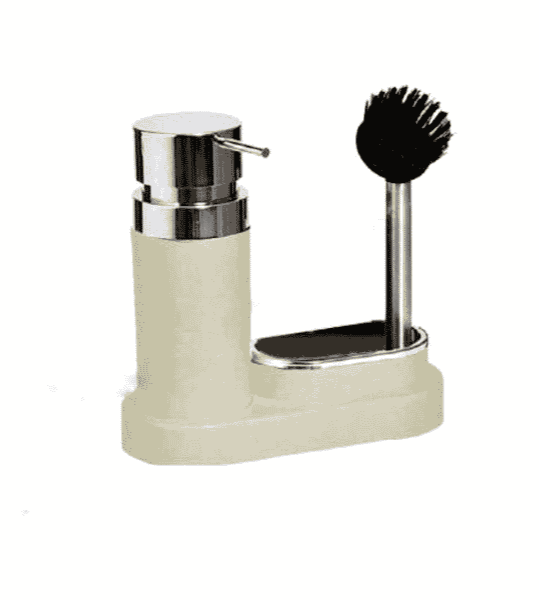 Soap dispenser with Cleaning Brush and Sponge Holder