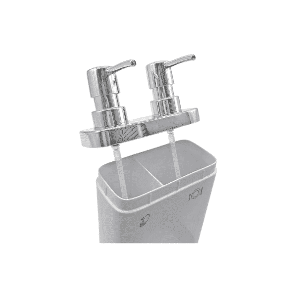 Double Kitchen Soap Dispenser With Sponge Holder-330 ML