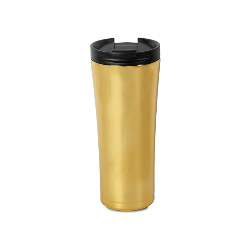 thermal mug 500 ml gold front view