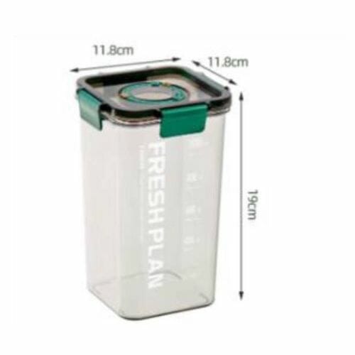 Acrylic Set of 2 Food storage Jars