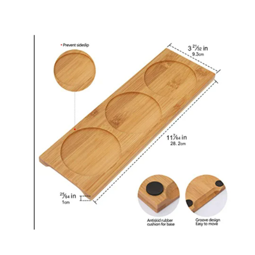 Acrylic Spice Jar Set with Wooden Tray
