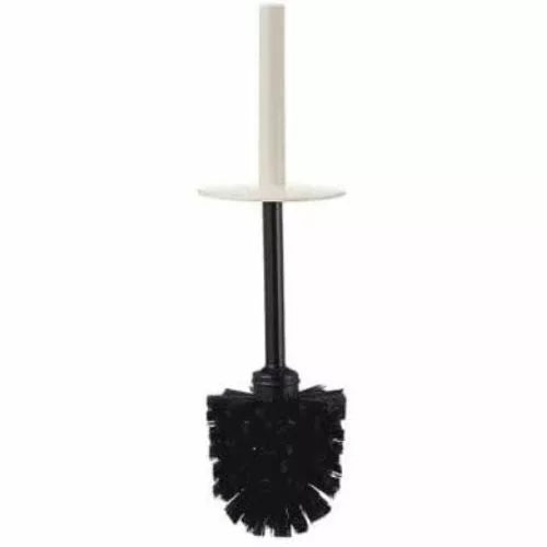 Lenox Acrylic Toilet Brush with Silver Frame