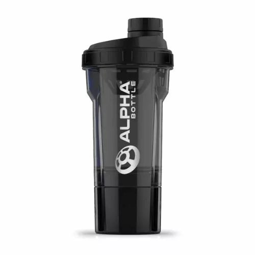 shaker bottle 500 ml gray front view