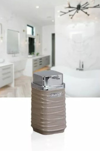 Square Soap Dispenser Silver Frame 300 ML
