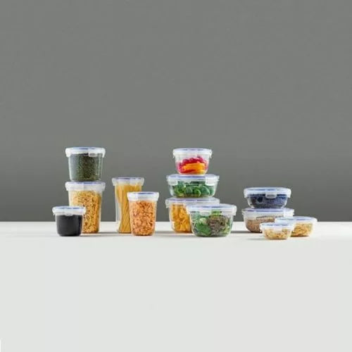 Round Plastic Food Containers with silicone