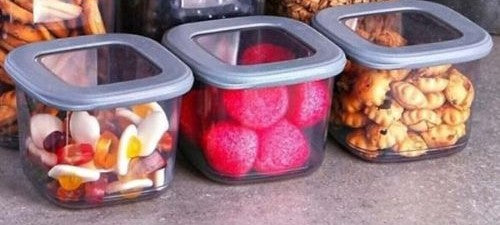 Square Food Container With Silicone Lid