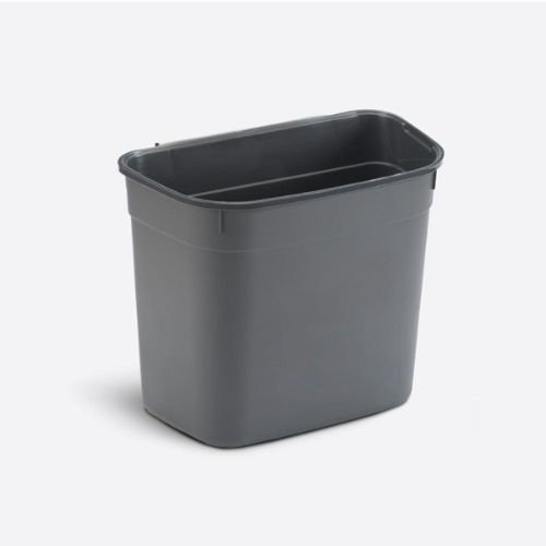 Dunya trash can 7 Liters gray front view