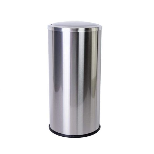 Swing Lid Trash Can Stainless Steel-30 Liters