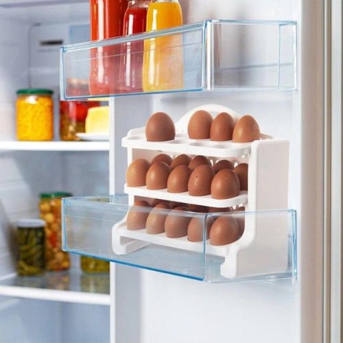 Egg Organizer Rack, Plastic-30 Eggs