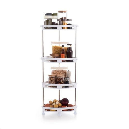 4-Tier Corner Shelf Plastic