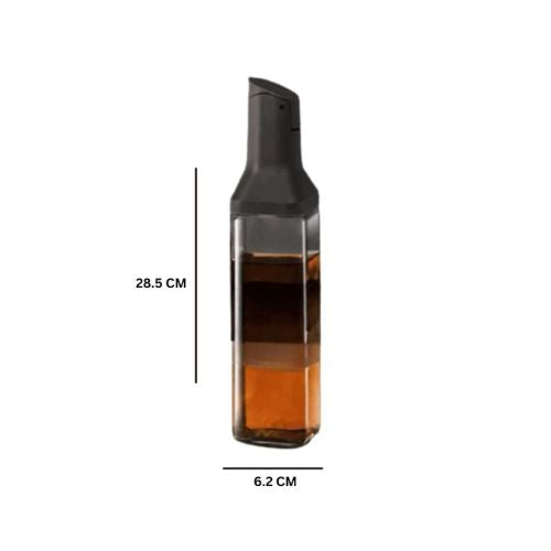 Glass Oil Bottle With Automatic Lid