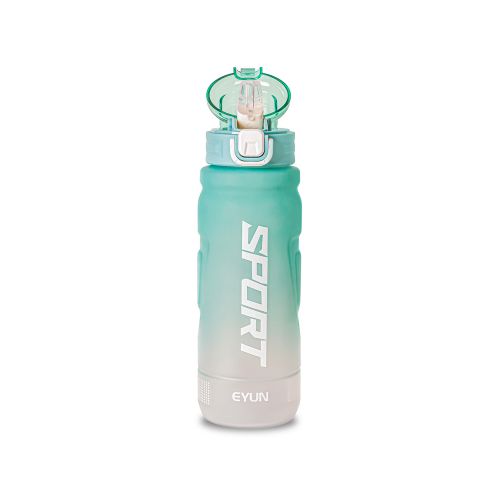 Sports Water Bottle With Handle And Straw, Plastic BPA Free, 1000ml