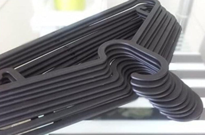 10 Piece Pack Plastic Home Hangers