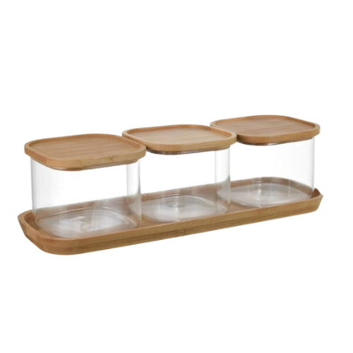 Set of 3 Plastic Canisters -3* 500 ml