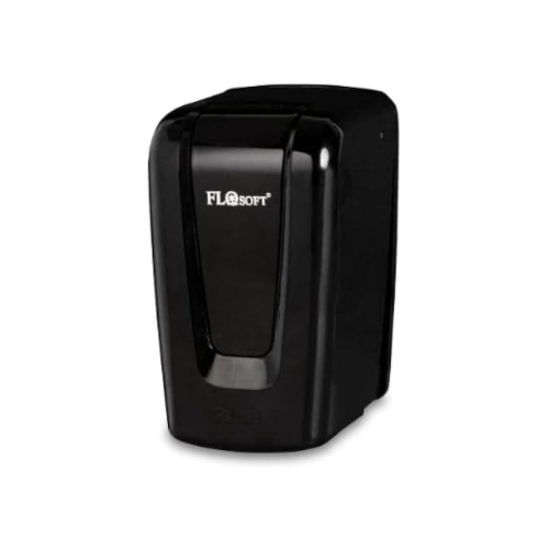 Flosoft soap dispenser 650 ml black front view