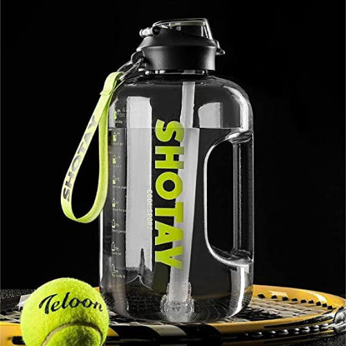 Plastic Water bottle with straw ,1.5 Liter