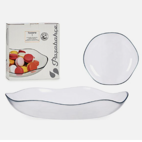 Serving glass plate 30 cm