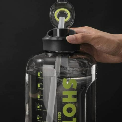 Plastic Water bottle with straw ,1.5 Liter