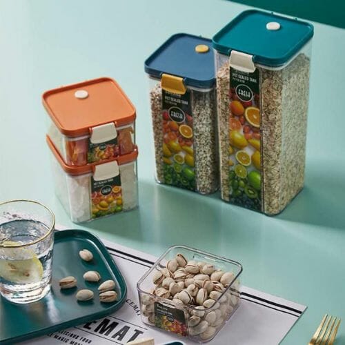 Fresh Lock Set of 3 Cereal Container