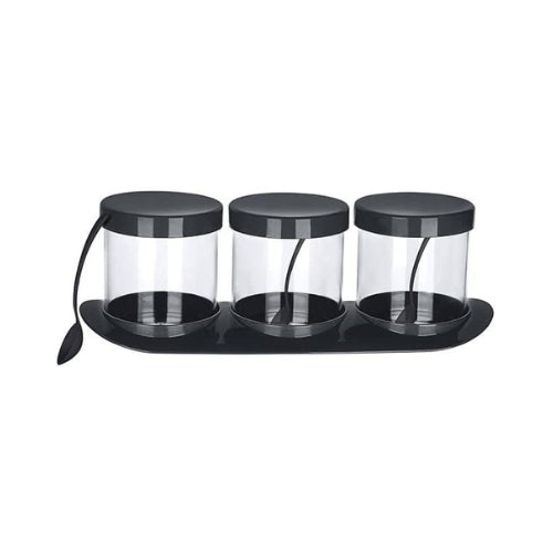 container 500 ml black front view
