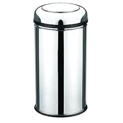 Silver Swing Wastebasket Bin  Stainless Steel