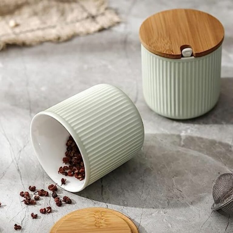 White Plastic Storage Jars-300 ml