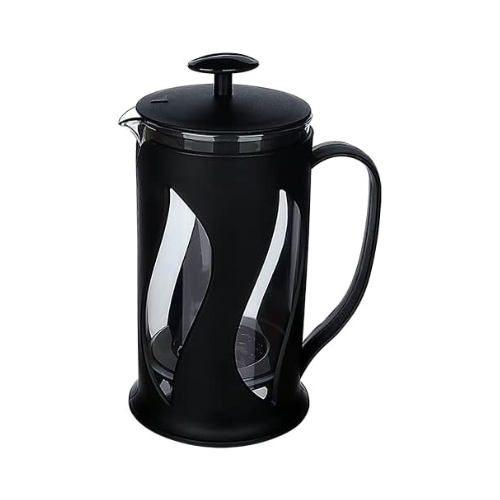 French press coffee and espresso maker with filter