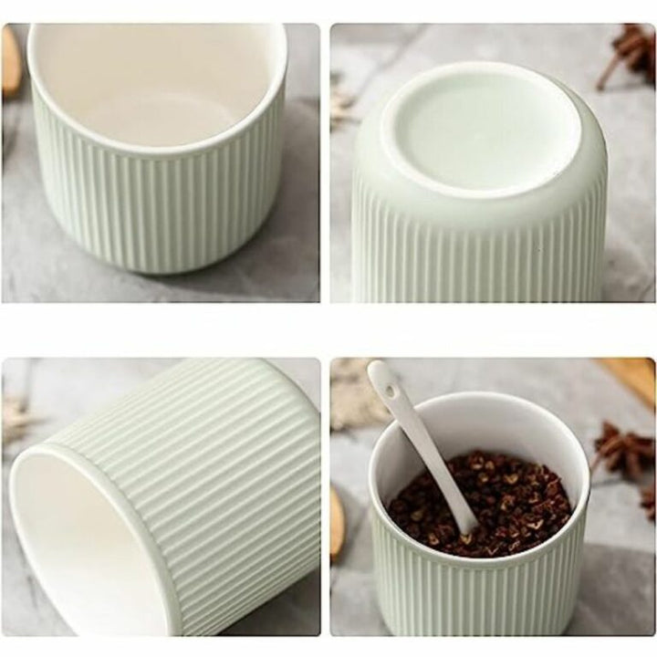 White Plastic Storage Jars-300 ml