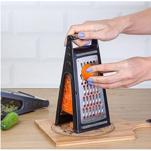 Cheese grater with 2 sides and Container
