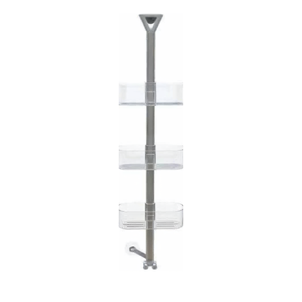 Primanova bathroom shelf Stainless steel  front view