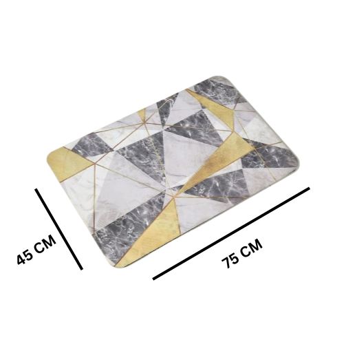 Rectangular Bathroom Mat, Rubber-45 x 75 cm
